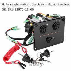 12V OEM Dual Key Twin Switch Panel For Yamaha Outboard Motor Yacht 6K1-82570