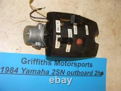 1984 Yamaha 2hp outboard motor 2SN 2B 6A1 carb carburetor dash plate knobs kill