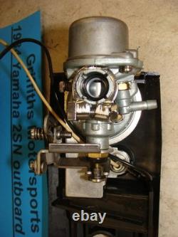 1984 Yamaha 2hp outboard motor 2SN 2B 6A1 carb carburetor dash plate knobs kill