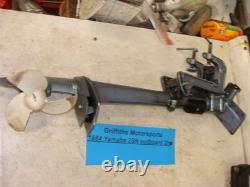 1984 Yamaha 2hp outboard motor 2SN 2B 6A1 lower unit drive transom clamp prop