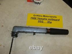 1988 Yamaha 3hp outboard motor 3SG tiller handle steering arm throttle cable