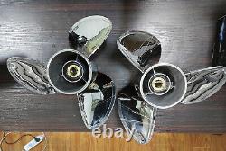 2 Pack RH+LH Stainless Propeller 13 3/4x19 For Yamaha Outboard Motor 150-300HP