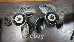 2 Pack RH+LH Stainless Propeller 13 3/4x19 For Yamaha Outboard Motor 150-300HP