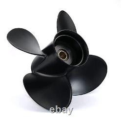 4 Blade Outboard Propeller 13 x 17 fit Yamaha 115 60 70 80 85 90 100 130HP Motor