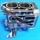 63v-15100 Cylinder Crank Case Assy For Yamaha Outboard Motor 2 Stroke 9.9hp 15hp