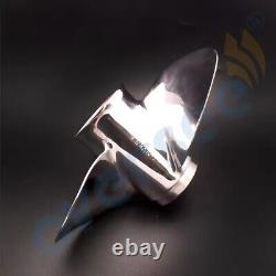 63V-45945-00 Stainless steel Propeller For Yamaha Outboard Motor 63V 9.9HP 15HP