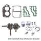 63v Crankshaft Assy & Piston Set & Gasket For Yamaha 2t 9.9 15hp Outboard Motor