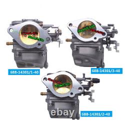 688-14301/02/03 UP & Middle & Down Full Set Carburetor for Yamaha Outboard Motor