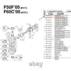 6C5-11411 Crankshaft Repair Kit for Yamaha Outboard Motor 4 Stroke 50HP/60HP F60