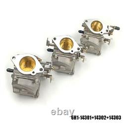 6H1-14301/14302/14303 Carburetor Assy Set For Yamaha Outboard Motor 90HP 90TLR