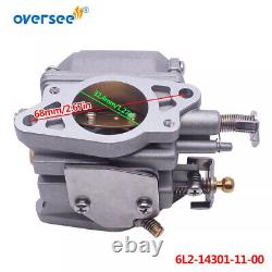 6L2-14301+ 6L2-14302 Carburetor Kit For Yamaha Outboard Motor 2 stroke 20HP 25HP