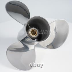 9 7/8x12 Boat Propeller For Yamaha Outboard Motor 20-30HP 664-45954-00-El
