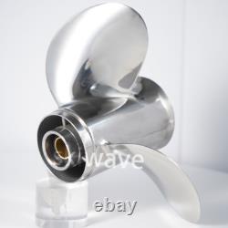 9 7/8x12 Boat Propeller For Yamaha Outboard Motor 20-30HP 664-45954-00-El
