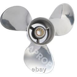 9 7/8x12 Stainless Steel Propeller Fit Yamaha Outboard Motor 20-30HP 10Tooth