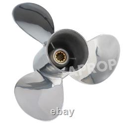 9 7/8x12 Stainless Steel Propeller Fit Yamaha Outboard Motor 20-30HP 10Tooth