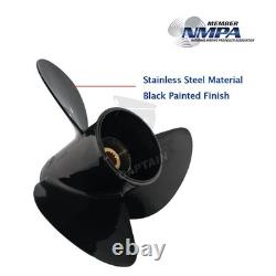 Black Stainless Propeller 14 1/2x19-RH For Yamaha Outboard Motor 115hp & ABOVE