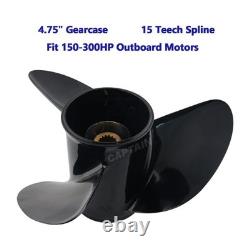 Black Stainless Propeller 14 1/2x19-RH For Yamaha Outboard Motor 115hp & ABOVE