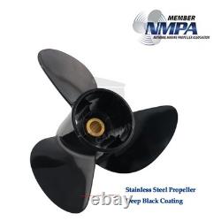 Black Stainless Propeller 14 1/2x19-RH For Yamaha Outboard Motor 115hp & ABOVE