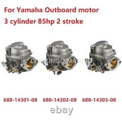 CARBURETOR set ASSY For Yamaha Outboard Engine Motor 2T 75HP 85HP 688-14301-08
