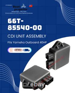 CDI Unit Assembly 66T-85540-00 For YAMAHA Outboard Motor 40 HP 40X E40X 2-Stroke