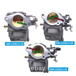 Carburetor for Yamaha 2 Str 75HP 85HP Outboard Motor 688-14301 14302 14303