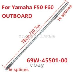 Drive Shaft Long For YAMAHA Outboard Motor 50HP 60HP F50 F60 69W-45501-00 78MM