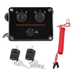Dual Key Ignition Switch Panel Kit Fit For Yamaha Outboard Motor Yacht 6K1-82570