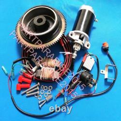 ELECTRIC START MOTOR KIT fit YAMAHA OUTBOARD 15HP 4 STROKE 66M-7A 2000 FLYWHEE
