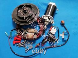 ELECTRIC START MOTOR KIT fit YAMAHA OUTBOARD 15HP 4 STROKE 66M-7A 2000 FLYWHEE