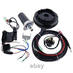 Electric Start Motor Flywheel Kit 2 Stroke 9.9HP 15HP 63V Yamaha Outboard Engine