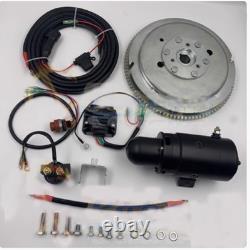 Electric Start Motor Flywheel Kit Fit For Yamaha 2 Stroke Outboard 75HP 85HP