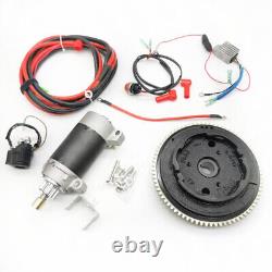 Electric Start Motor Flywheel Kit For 4 Stroke 20HP Yamaha Outboard F20SMHA