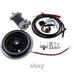 Electric Start Motor Flywheel Kit For Yamaha Outboard 4 Stroke 20HP