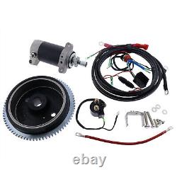 Electric Start Motor Flywheel Kit For Yamaha Outboard 4 Stroke 20HP