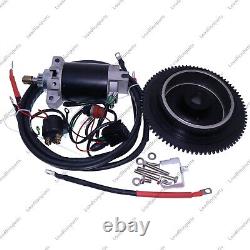 Electric Start Motor Flywheel Kit For Yamaha Outboard 4 Stroke 25HP F25LMHB