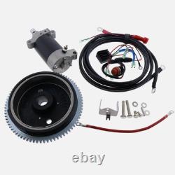 Electric Start Motor Flywheel Kit For Yamaha Outboard 4 Stroke 25HP F25SMHA-