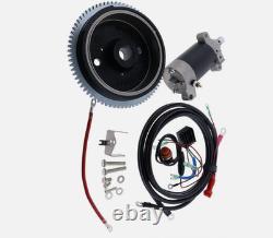 Electric Start Motor Flywheel Kit For Yamaha Outboard 4 Stroke 25HP F25SMHA-OEM
