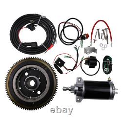 Electric Start Motor Flywheel Kit for Yamaha E40X E40XMH 40HP 2Stroke Enduro 66T