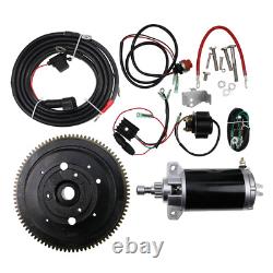 Electric Start Motor Flywheel Kit for Yamaha E40X E40XMH 40HP 2Stroke Enduro 66T