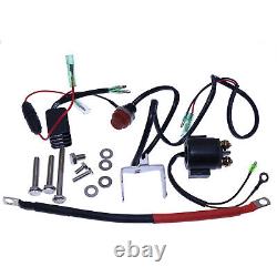 Electric Start Motor Flywheel Kit for Yamaha Outboard 15HP 4Stroke 66M 2000 2001