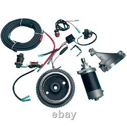 Electric Start Motor Flywheel Kit for Yamaha Outboard 4 Stroke 9.9HP F9.9MLHU