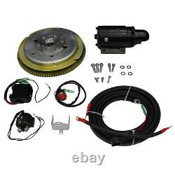 Electric Start Motor Flywheel Kit for Yamaha Outboard 75HP 85HP 2 Stroke Enduro