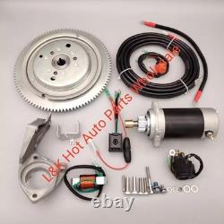Electric Start Motor Kit Flywheel for Yamaha Outboard 2 Stroke 25/30HP