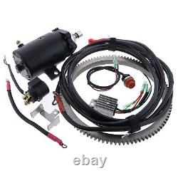 Electric Start Motor Kit Flywheel for Yamaha Outboard E48CMH 48HP Enduro 2Stroke