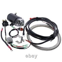 Electric Start Motor Kit Flywheel for Yamaha Outboard E48CMH 48HP Enduro 2Stroke