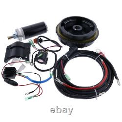 Electric Start Motor Kit For Yamaha Outboard 2 Stroke 9.9HP 15HP Flywheel