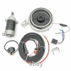 Electric Start Motor Kit For Yamaha Outboard 4 Stroke 20HP 25HP FLYWHEEL