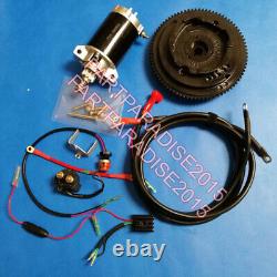 Electric Start Motor Kit Yamaha Outboard 15hp 4 Stroke 66m 2000 2001 Flywheel