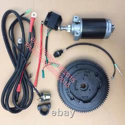 Electric Start Motor Kit Yamaha Outboard 15hp 4 Stroke 66m 2000 2001 Flywheel