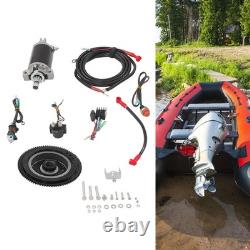 Electric Starter Conversion Kit For Yamaha 2Stroke 40HP Outboard Motor Start Kit